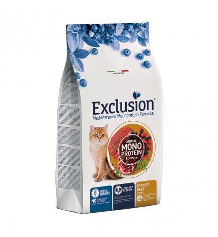 DORADO EXCLUSION GATTO STERILIZZATO NOBLE GRAIN MONOPROTEICO AL MANZO DA 300 GR