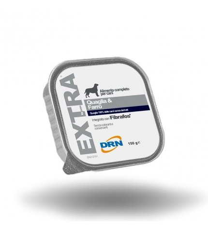 DRN CANE EXTRA QUAGLIA E FARRO DA 150 GR IN VASCHETTA