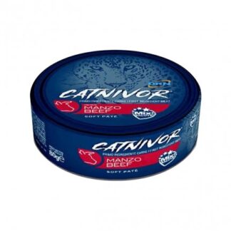 DRN GATTO CATNIVOR MORBIDO PATE' CON MANZO DA 80 GR