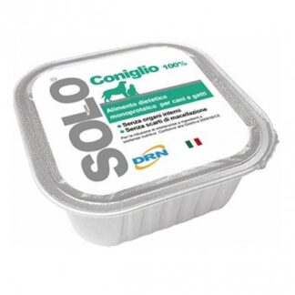 DRN SOLO CONIGLIO MONOPROTEICO DA 100 GR IN VASCHETTA