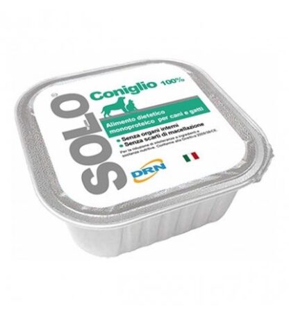 DRN SOLO CONIGLIO MONOPROTEICO DA 300 GR IN VASCHETTA