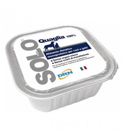 DRN SOLO QUAGLIA MONOPROTEICO DA 100 GR IN VASCHETTA