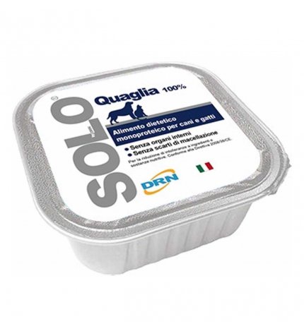 DRN SOLO QUAGLIA MONOPROTEICO DA 100 GR IN VASCHETTA