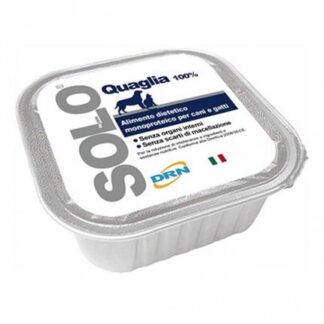 DRN SOLO QUAGLIA MONOPROTEICO DA 300 GR IN VASCHETTA