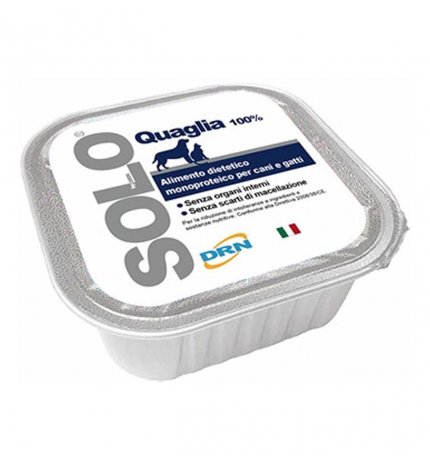 DRN SOLO QUAGLIA MONOPROTEICO DA 300 GR IN VASCHETTA
