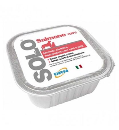 DRN SOLO SALMONE MONOPROTEICO DA 100 GR IN VASCHETTA