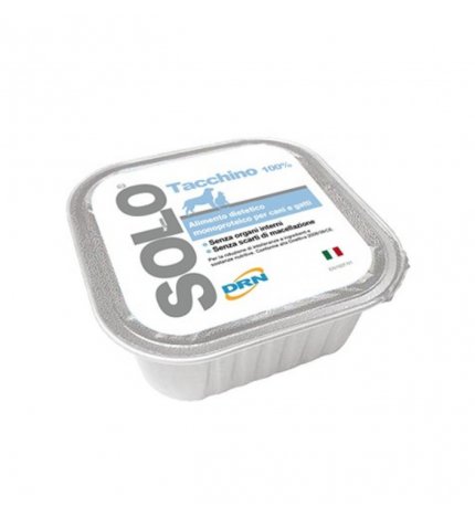 DRN SOLO TACCHINO MONOPROTEICO DA 100 GR IN VASCHETTA