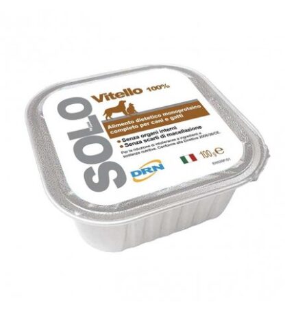 DRN SOLO VITELLO MONOPROTEICO DA 100 GR IN VASCHETTA