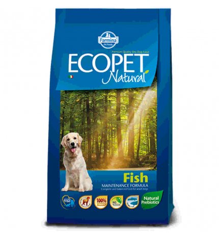 FARMINA ECOPET NATURAL ADULT MEDIUM AL PESCE DA 12 KG