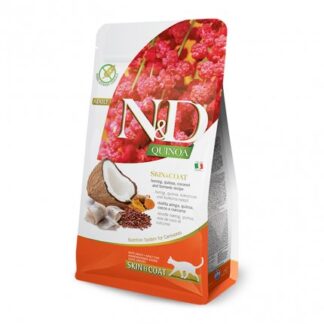 FARMINA N&D DELICIOUS GATTO ADULT QUINOA SKIN & COAT ARINGHE DA 5 KG