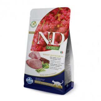 FARMINA N&D DELICIOUS GATTO ADULT QUINOA WEIGHT MANAGEMENT ALL'AGNELLO DA 5 KG