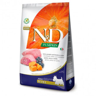 Farmina n&d delicious grain free cane adult mini con agnello zucca mirtillo da 2,5 kg