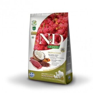 FARMINA N&D DELICIOUS GRAIN FREE CANE ADULT SKIN & COAT ALLA QUINOA E ANATRA DA 2,5 KG