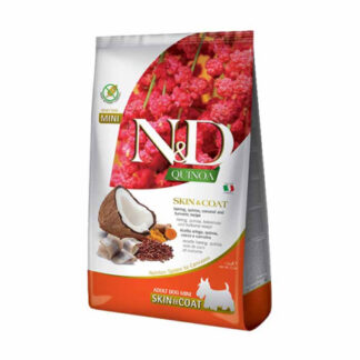 Farmina n&d delicious grain free cane adult quinoa skin & coat mini aringhe da 800 gr