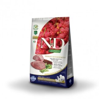 FARMINA N&D DELICIOUS GRAIN FREE CANE ADULT WEIGHT MANAGEMENT ALLA QUINOA E AGNELLO DA 2,5 KG