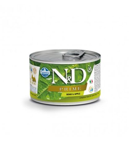Farmina n&d delicious grain free cane adult prime cinghiale e mela da 140 gr in lattina