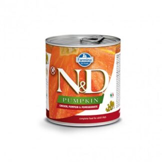 FARMINA N&D DELICIOUS GRAIN FREE CANE PUMPKIN CON POLLO ZUCCA E MELOGRANO DA 285 GR IN LATTINA