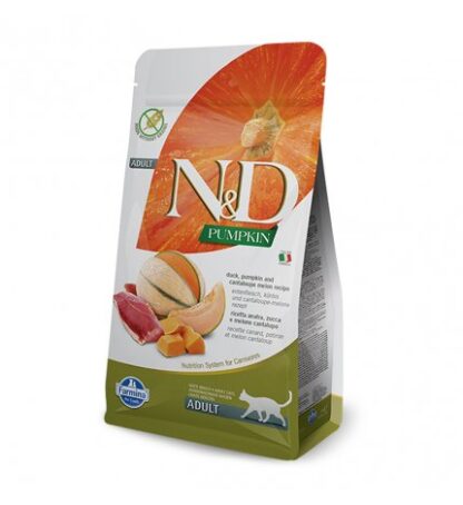 FARMINA N&D DELICIOUS GRAIN FREE GATTO ADULT CON ANATRA ZUCCA E MELONE CANTALUPO DA 5 KG