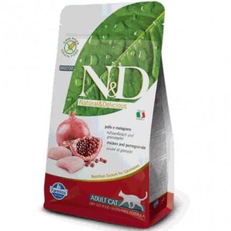 FARMINA N&D DELICIOUS GRAIN FREE GATTO ADULT CON POLLO MELOGRANO DA 1,5 KG