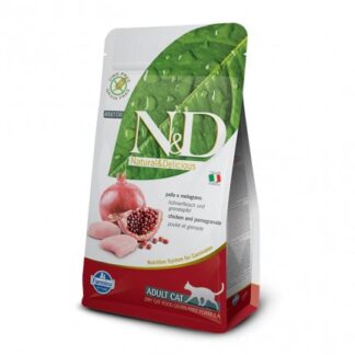 FARMINA N&D DELICIOUS GRAIN FREE GATTO ADULT CON POLLO MELOGRANO DA 5 KG