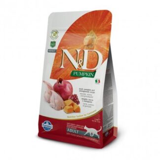 FARMINA N&D DELICIOUS GRAIN FREE GATTO ADULT CON QUAGLIA ZUCCA E MELOGRANO DA 1,5 KG