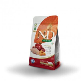 FARMINA N&D DELICIOUS GRAIN FREE GATTO ADULT NEUTERED CON QUAGLIA ZUCCA MELOGRANO DA 1,5 KG