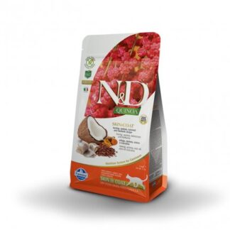 FARMINA N&D DELICIOUS GRAIN FREE GATTO ADULT SKIN & COAT ALLA QUINOA E ARINGHE DA 1,5 KG