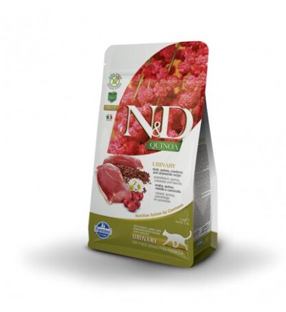 FARMINA N&D DELICIOUS GRAIN FREE GATTO ADULT URINARY ALLA QUINOA E ANATRA DA 1,5 KG