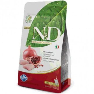 FARMINA N&D DELICIOUS GRAIN FREE GATTO KITTEN CON POLLO MELOGRANO DA 300 GR
