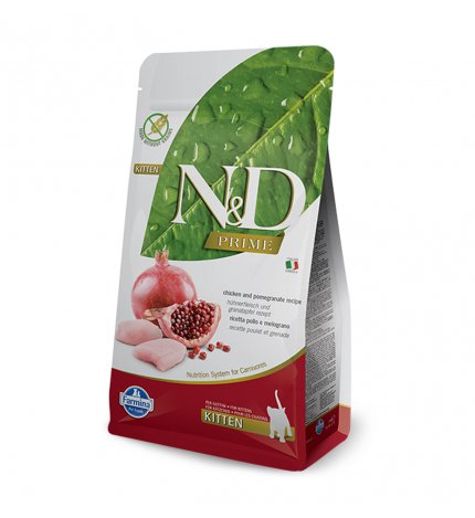FARMINA N&D DELICIOUS GRAIN FREE GATTO PRIME KITTEN CON POLLO E MELOGRANO DA 5 KG