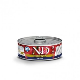 FARMINA N&D DELICIOUS GRAIN FREE GATTO QUINOA DIGESTION DA 80 GR IN LATTINA