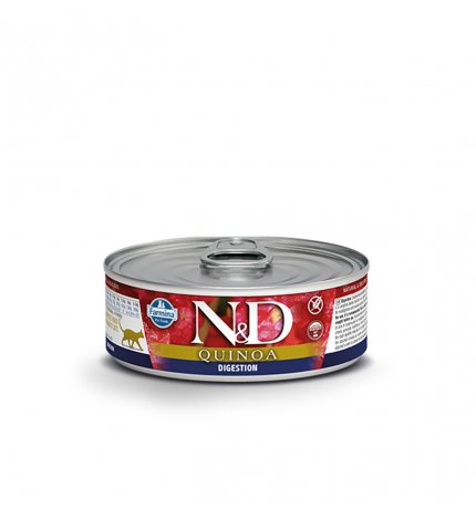 FARMINA N&D DELICIOUS GRAIN FREE GATTO QUINOA DIGESTION DA 80 GR IN LATTINA