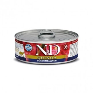 FARMINA N&D DELICIOUS GRAIN FREE GATTO QUINOA WEIGHT MANAGEMENT DA 80 GR IN LATTINA