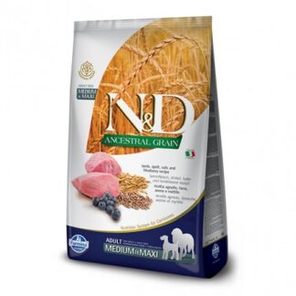 FARMINA N&D DELICIOUS LOW GRAIN CANE ADULT MEDIUM E MAXI CON AGNELLO E MIRTILLO DA 12 KG
