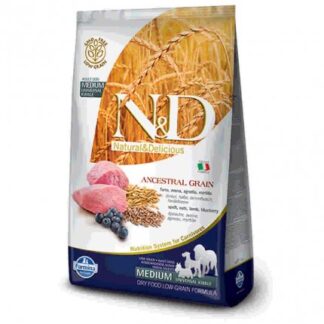 FARMINA N&D DELICIOUS LOW GRAIN CANE ADULT MEDIUM & MAXI CON AGNELLO MIRTILLO DA 2,5 KG