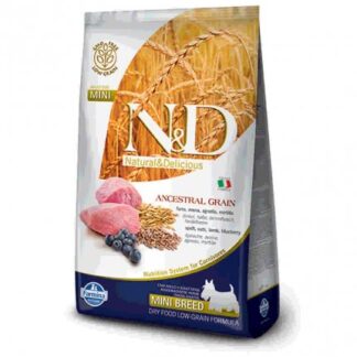 FARMINA N&D DELICIOUS LOW GRAIN CANE ADULT MINI CON AGNELLO MIRTILLO DA 2,5 KG