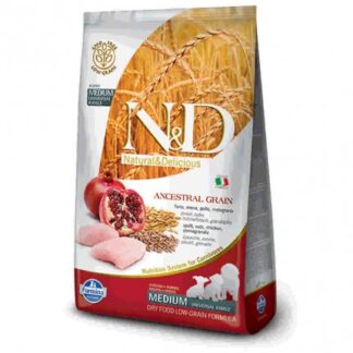 FARMINA N&D DELICIOUS LOW GRAIN CANE PUPPY MEDIUM CON POLLO MELOGRANO DA 2,5 KG