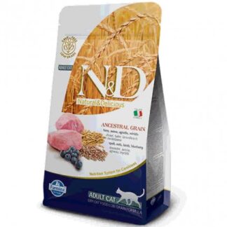 FARMINA N&D DELICIOUS LOW GRAIN GATTO ADULT CON AGNELLO MIRTILLO DA 1,5 KG