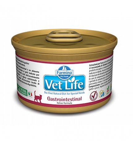 FARMINA VET LIFE GATTO GASTROINTESTINAL DA 85 GR IN LATTINA