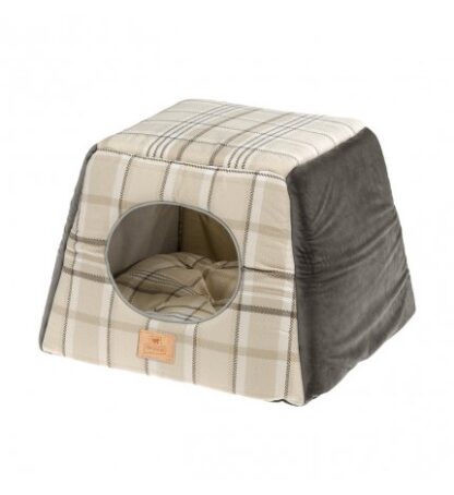FERPLAST CANE E GATTO CASETTA EDINBURGH 44 x 44 x H 33 CM MARRONE