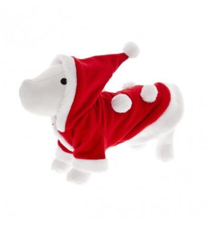 FERRIBIELLA CANE CAPPOTTINO BABBO NATALE 35 CM