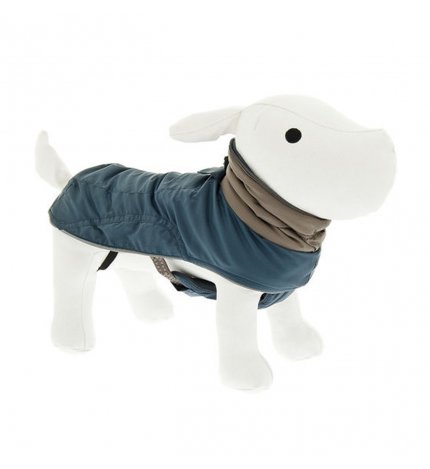 Ferribiella cane cappotto alaska blu e tortora tg.65