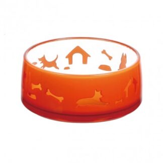 Ferribiella cane ciotola duoworld large da 1000 ml 17,3 x 7,2 cm rossa