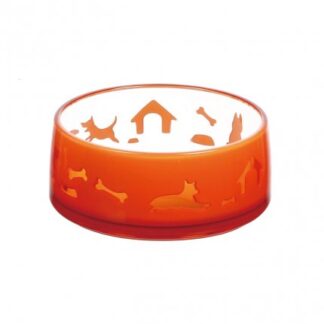 Ferribiella cane ciotola duoworld medium da 650 ml 14,8 x 6,2 cm rossa