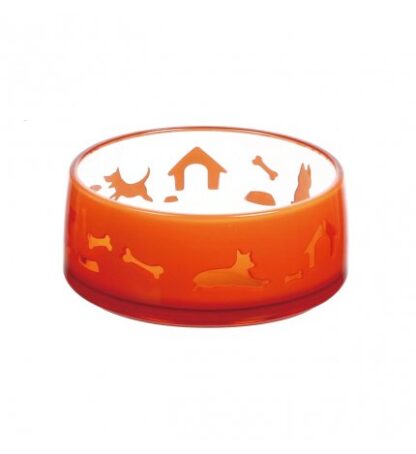 Ferribiella cane ciotola duoworld medium da 650 ml 14,8 x 6,2 cm rossa