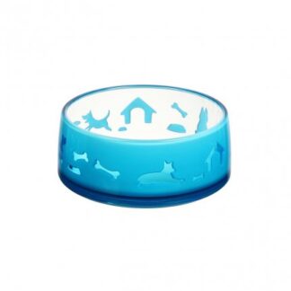 Ferribiella cane ciotola duoworld small da 330 ml 11,8 x 5 cm azzurra