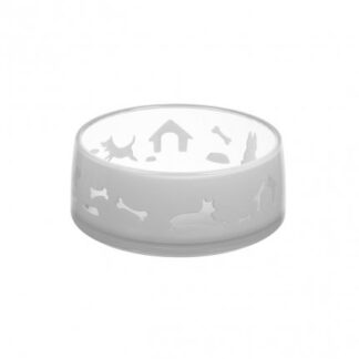 Ferribiella cane ciotola duoworld small da 330 ml 11,8 x 5 cm grigia
