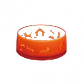 Ferribiella cane ciotola duoworld small da 330 ml 11,8 x 5 cm rossa