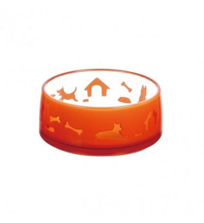 Ferribiella cane ciotola duoworld small da 330 ml 11,8 x 5 cm rossa