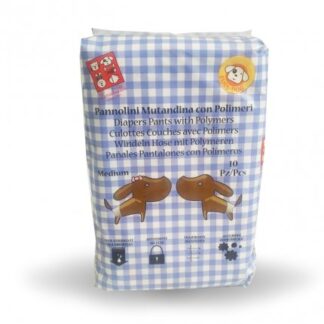 Ferribiella cane pannolini mutandina con polimeri medium 10 pezzi